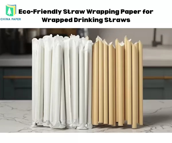 Papel de Embrulho Ecológico para Canudos de Bebida Embalados