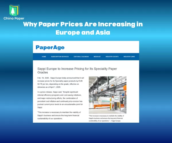 Por que os preços do papel estão aumentando na Europa e na Ásia