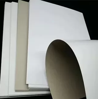 Cartão duplex com verso cinza